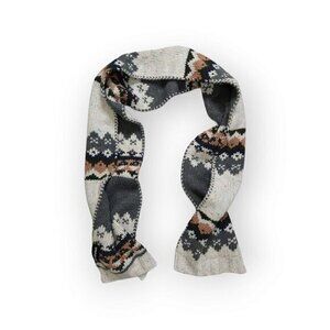 Barbour Thick Chunky‎ Knit Scarf Wool Blend?